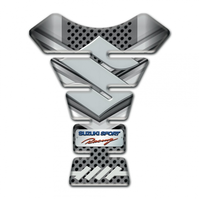 Suzuki Tank Fuse Premium Quality Version with Big Gray Logo Design 