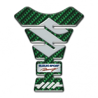 Suzuki Tank Protector Model with Green Carbon Design 