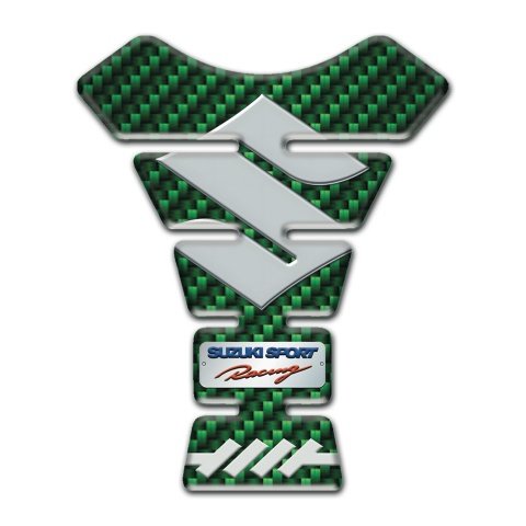 Suzuki Tank Protector Model with Green Carbon Design 