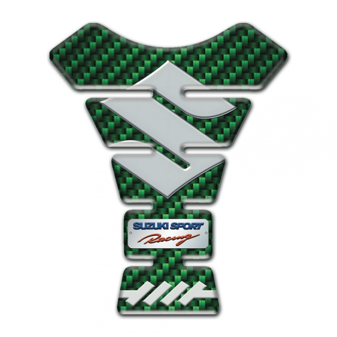 Suzuki Tank Protector Model with Green Carbon Design 