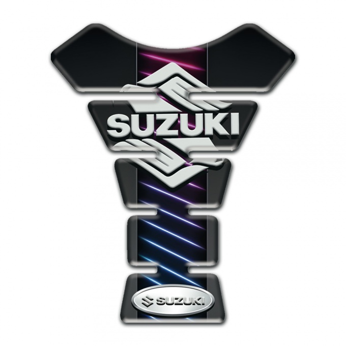 Suzuki Tank Pad Protector Central Neon Lines Design 
