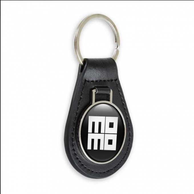 Momo Keychain Leather Black White Square Edition | Keychains ...
