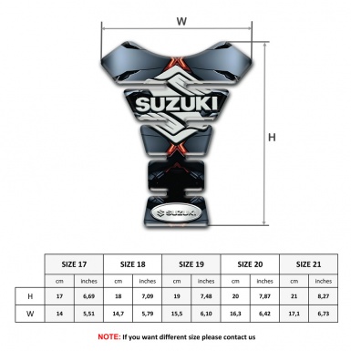Suzuki Tank Guard Pads Model with Torn effect base 