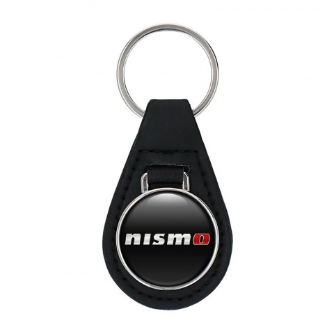 Nissan Nismo Key Fob Leather Black White Classic 