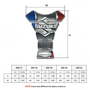 Suzuki Tank Pad Protector Stylish Logo Design Edition 