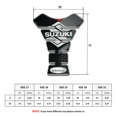 Suzuki Tank Fuse Anti Slip Sticker with Classic Logo Edition 