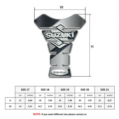 Suzuki Tank Protector High End Design Classic Logo Style 