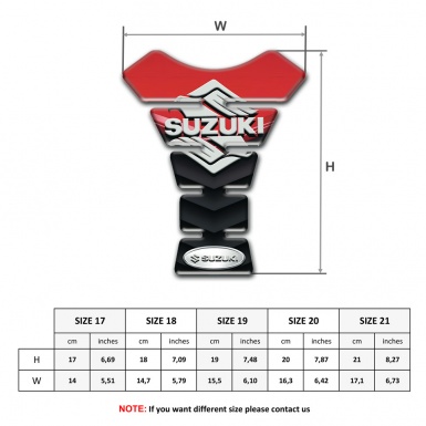 Suzuki Tank Pad Motorbike Racing Edition Version with Classic Logo