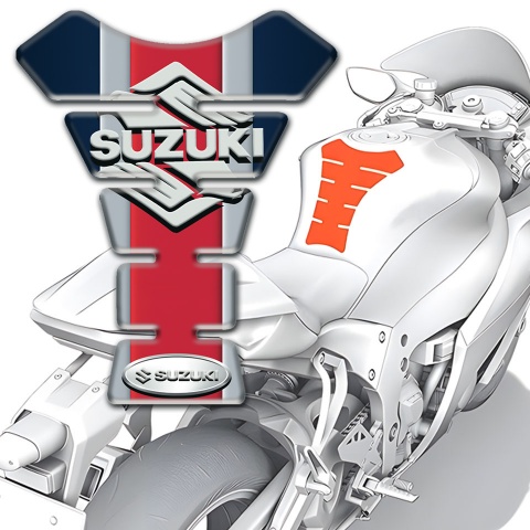 Suzuki Tank Pad Protector Anti Slip Sticker with Stylish Vision 