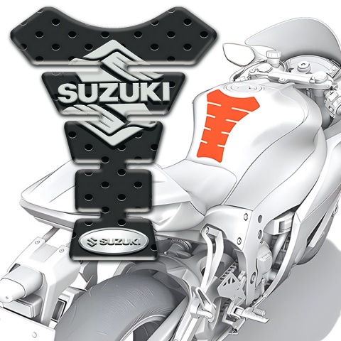 Suzuki Tank Fuse Perforated Base with Classic Logo 