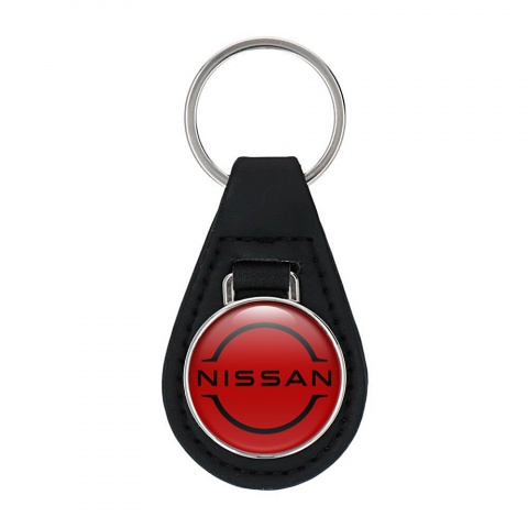 Nissan Keyring Holder Leather Dark Red Black Eclipse Design