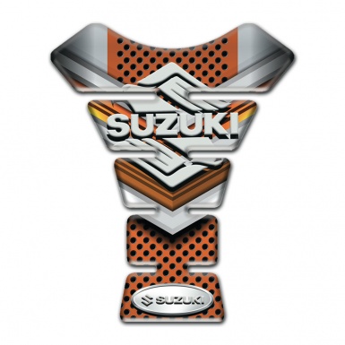 Suzuki Tank Guard Pads Copper Gray Decoration Classic Logo Style 