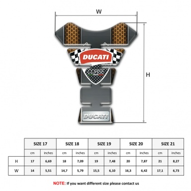 Ducati Tank Fuse Cray Base with Copper Honeycomb Details 