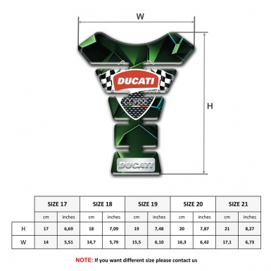 Ducati Tank Fuse Green Diamond Effect Edition 