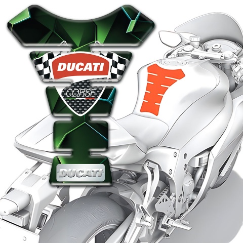 Ducati Tank Fuse Green Diamond Effect Edition 