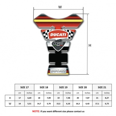 Ducati Tank Pad Motorbike Colorful Style 
