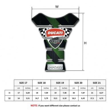 Ducati Tank Fuse Black Green Decoration Edition 