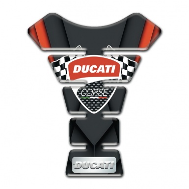 Ducati Tank Guard Pads Orange Motive Style 