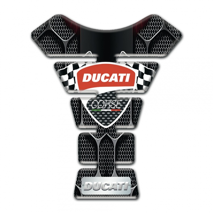 Ducati Tank Pad Motorbike 3D Decoration Style 