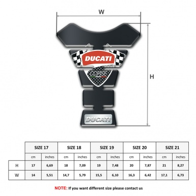 Ducati Tank Guard Pads Graphite Effect Design 