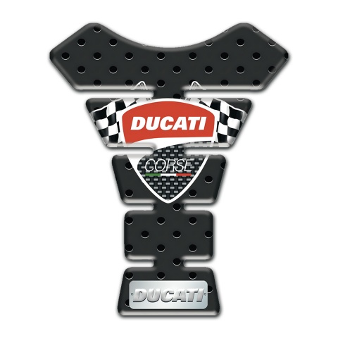 Ducati Tank Guard Pads Perforated Rubber Style 