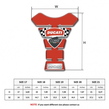 Ducati Tank Pad Protector Red Edition 