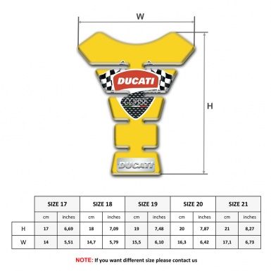 Ducati Tank Fuse Stylish Yellow Edition 