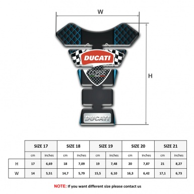 Ducati Tank Protector Neon Mesh Effect Style 