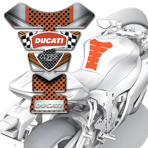 Ducati Tank Protector Copper Gray Decoration Style 