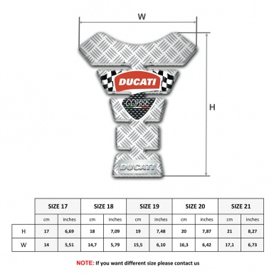 Ducati Tank Guard Pads Crossed Patterns Design 