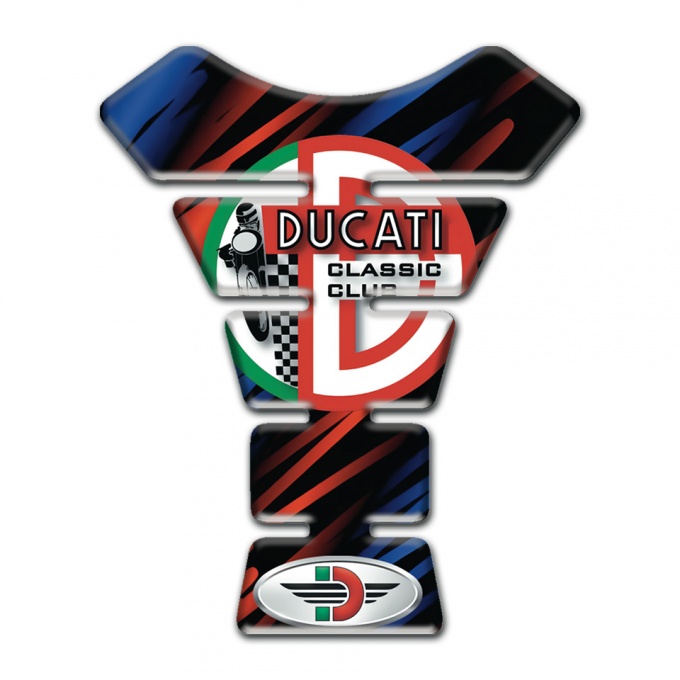Ducati Tank Pad Protector Blue Red Decoration Base Classic Club Logo Style 