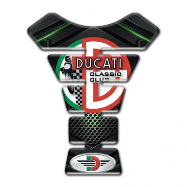 Ducati Tank Pad Protector Green Shadow Base Stytle 