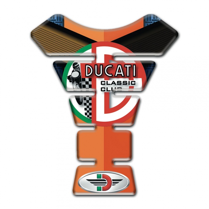Ducati Tank Pad Protector Orange Nuance Style 