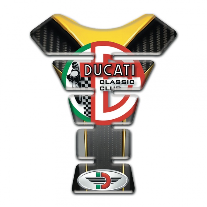 Ducati Tank Fuse Stylish Silicone Sticker Classic Cub Style 