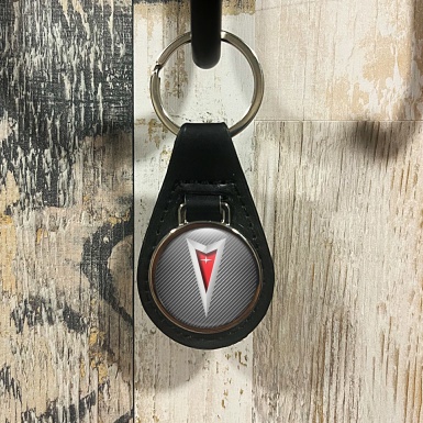 Pontiac Leather Keychain Light Carbon Color Edition