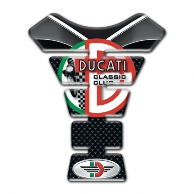 Ducati Tank Guard Pads Racing Edition Classic Club logo 