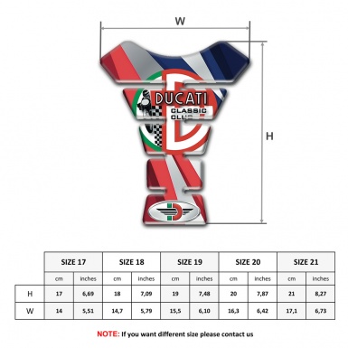 Ducati Tank Guard Pads Multicolored Patterns Version 