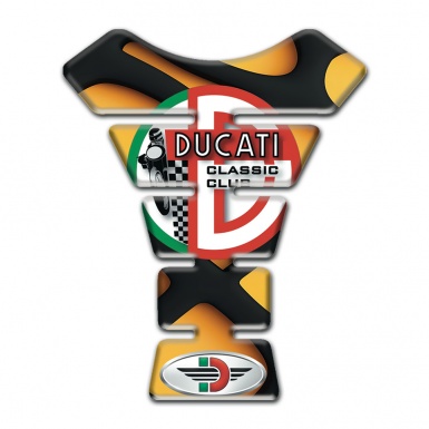 Ducati Tank Pad Protector Orange Black Version 