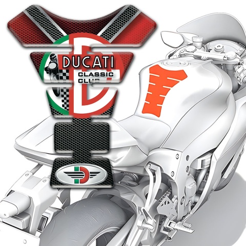 Ducati Tank Protector Classic Club Style Anti Slip Sticker 