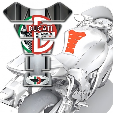 Ducati Tank Pad Motorbike Central Aluminium Tape Version 