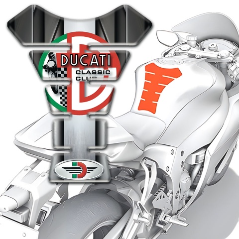 Ducati Tank Pad Motorbike Central Aluminium Tape Version 