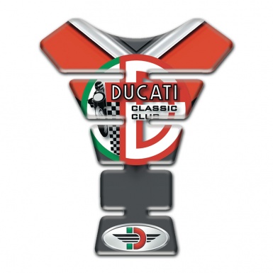 Ducati Tank Fuse Black Orange Style Classic Club Logo 