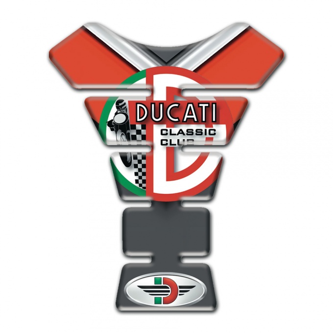 Ducati Tank Fuse Black Orange Style Classic Club Logo 