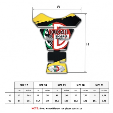 Ducati Tank Protector Yellow Black Painting Version 