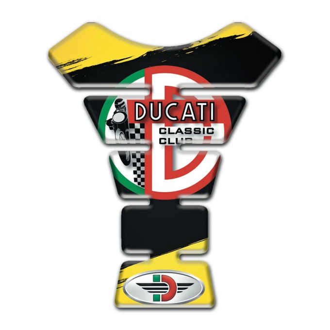 Ducati Tank Protector Yellow Black Painting Version 
