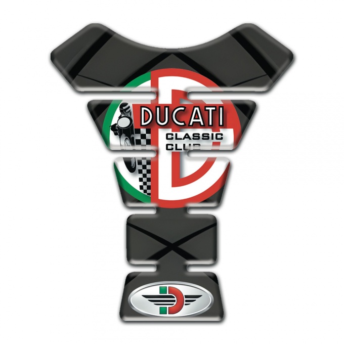 Ducati Tank Fuse Drak Gray Base with Black Lines Version 