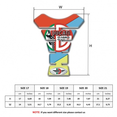 Ducati Tank Pad Motorbike Colorful Model Style 