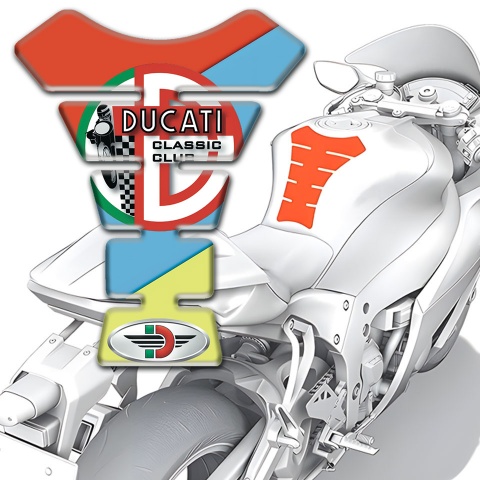 Ducati Tank Pad Motorbike Colorful Model Style 