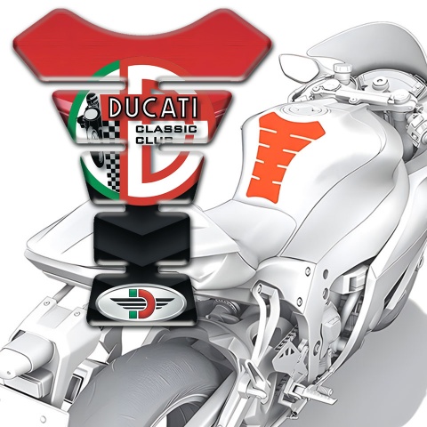 Ducati Tank Fuse Classic Club Logo Version 