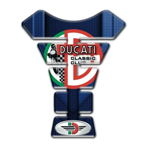 Ducati Tank Protector Blue Details Design 